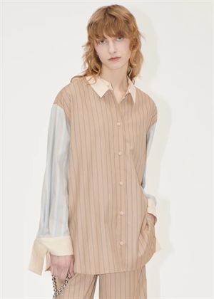 Classic oversize skjorte Multi Stripes Stine Goya